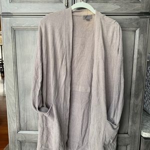Soft gray cardigan